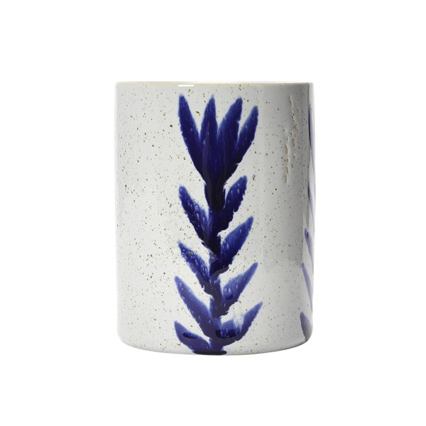 Corrigan Studio® Hand Painted Stoneware Mug With Flower Design In